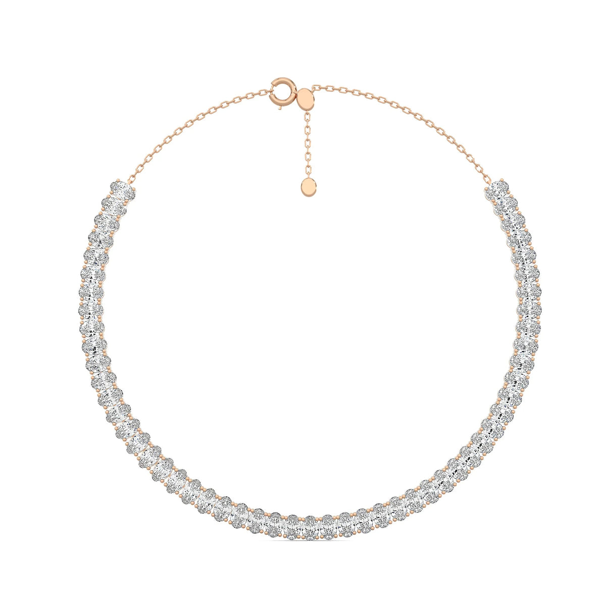 Oval Eternity Necklace