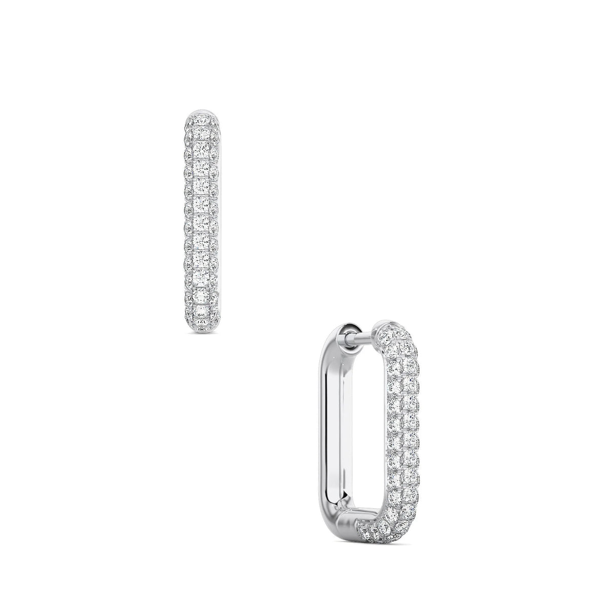 Rectangle studded Earrings