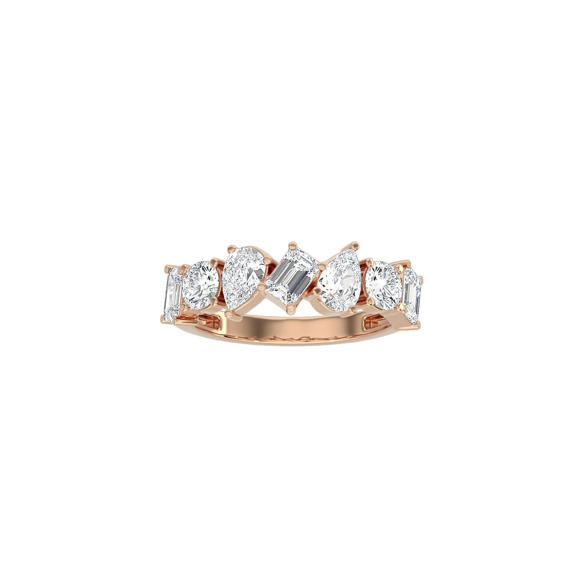 Fancy Shape Half Ring