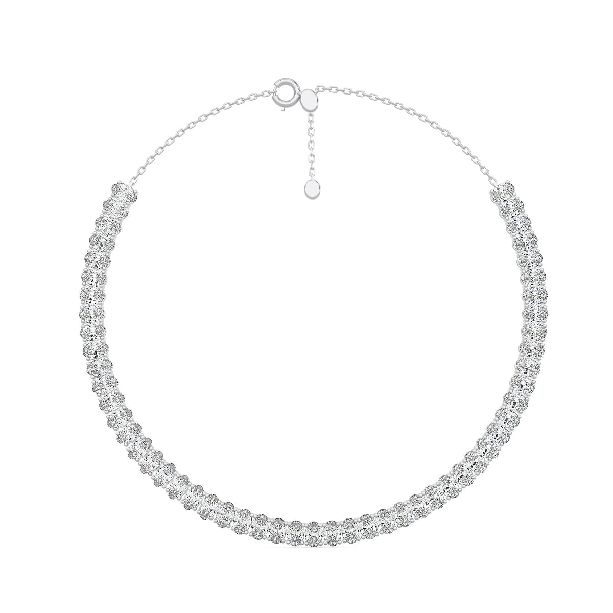 Oval Eternity Necklace