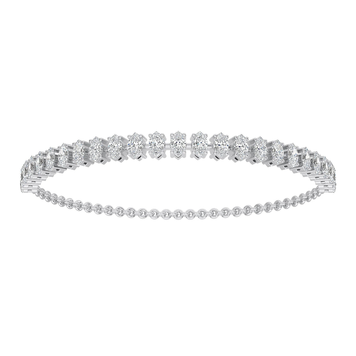 Marquise Half Tennis Bracelet