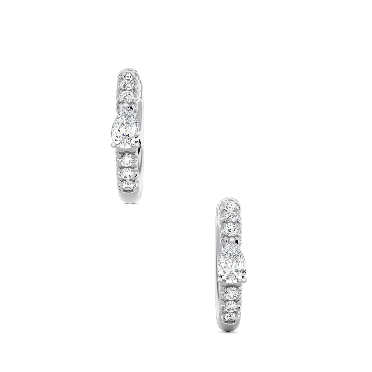Center Pear Earrings