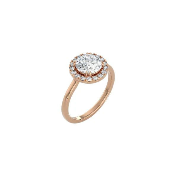 Round Halo Engagement Ring RG