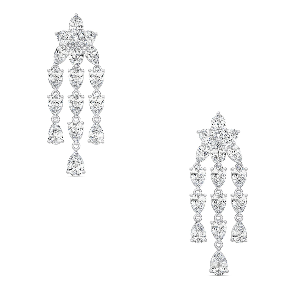 Floral Waterfall Earrings