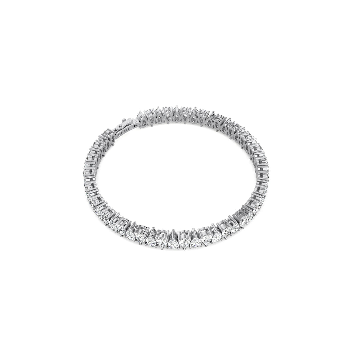 Twin Pear Tennis Bracelet