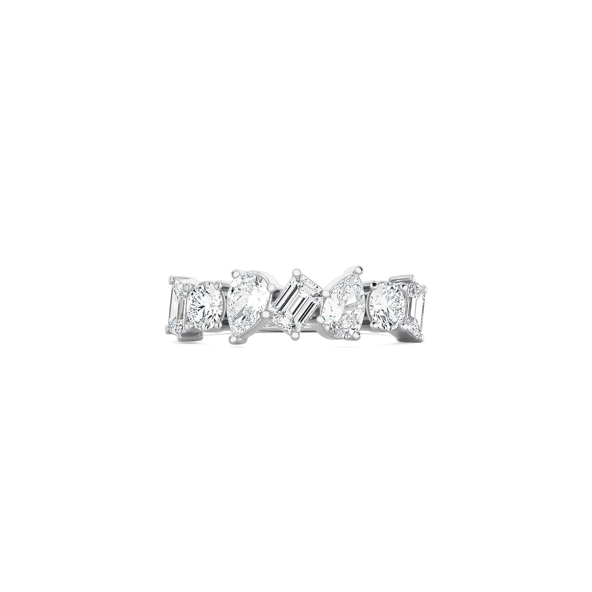 Fancy Shape Half Ring