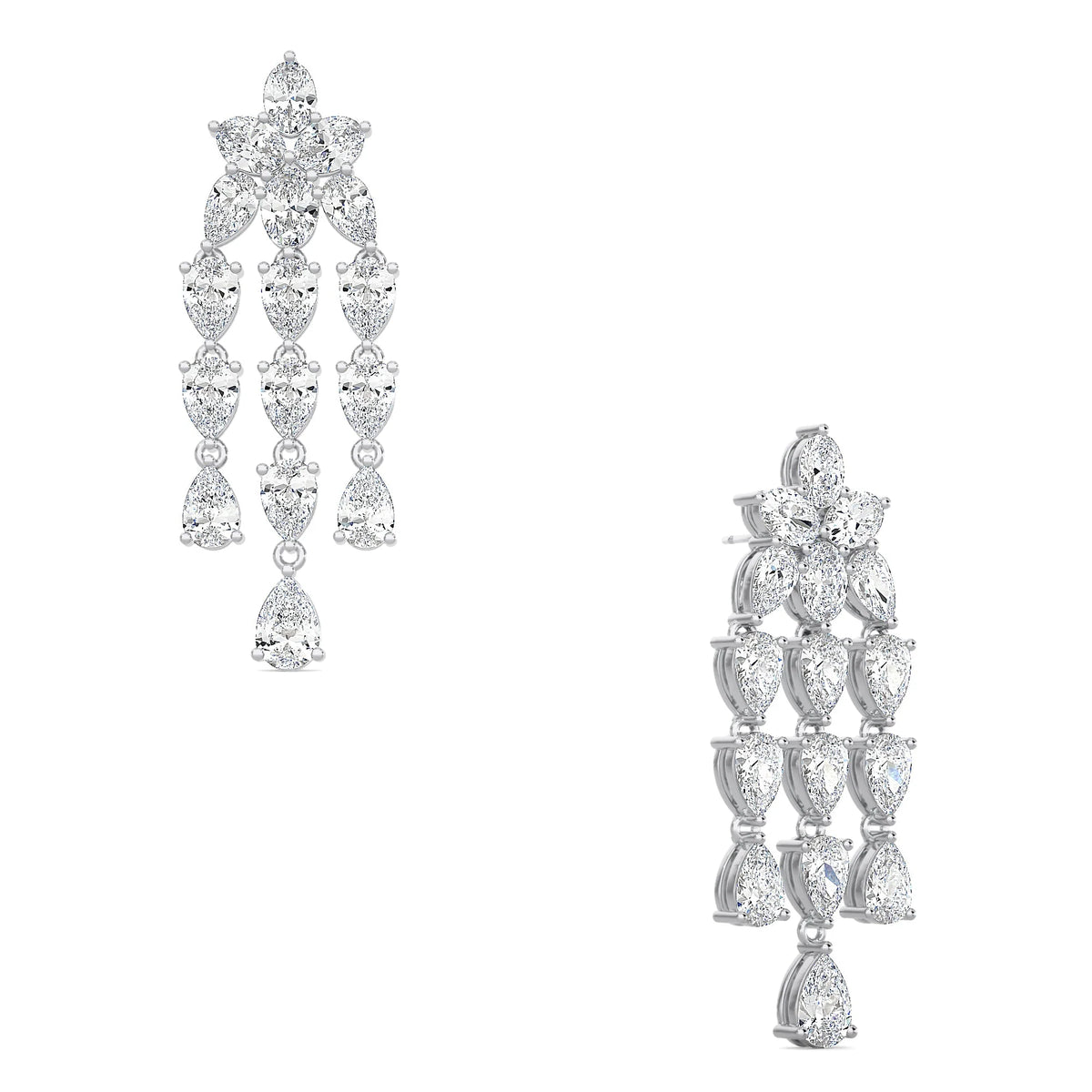 Floral Waterfall Earrings