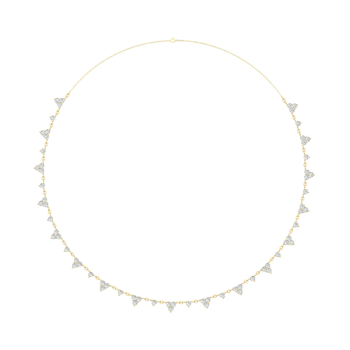 Round Trio Chain Necklace