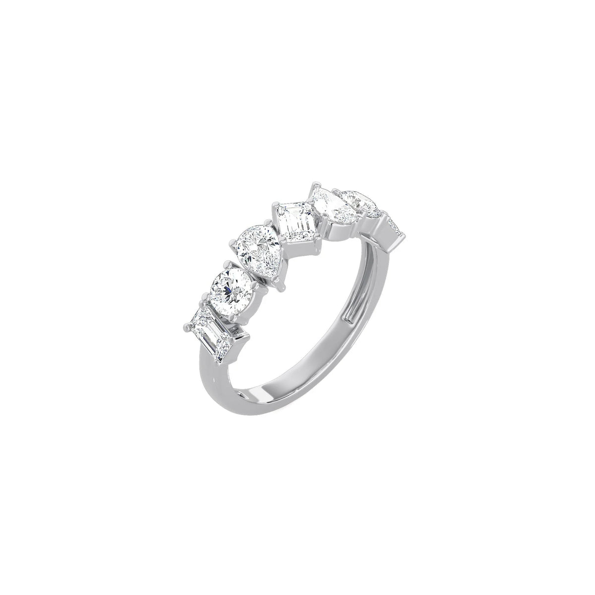 Fancy Shape Half Ring