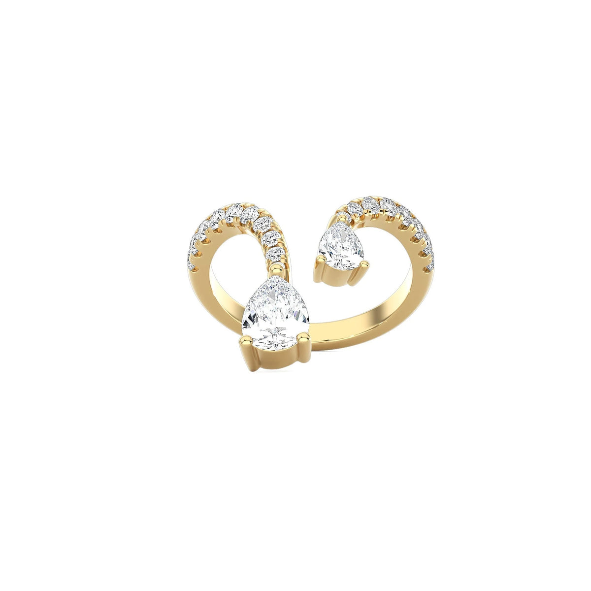 Pear Shape Duo Ring
